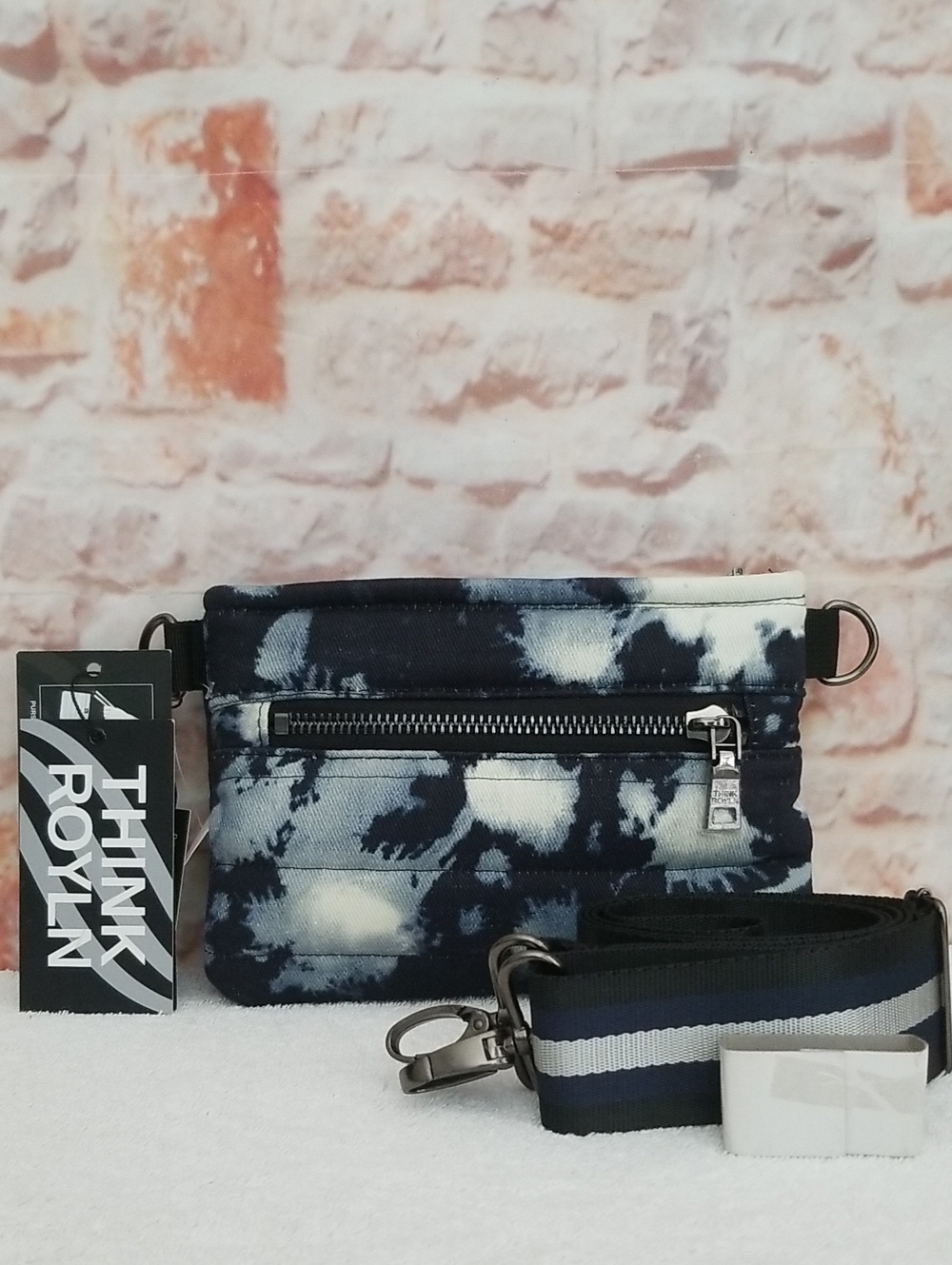 New Think Royln Tie-Dye Denim Bum Bag